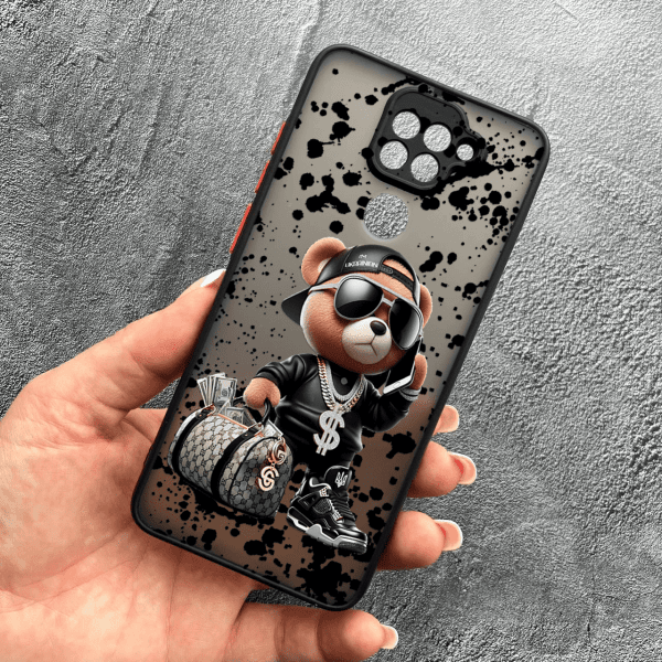 Чохол для Xiaomi Redmi Note 9 / Redmi 10X з захистом камери з ведмедиком Тедді