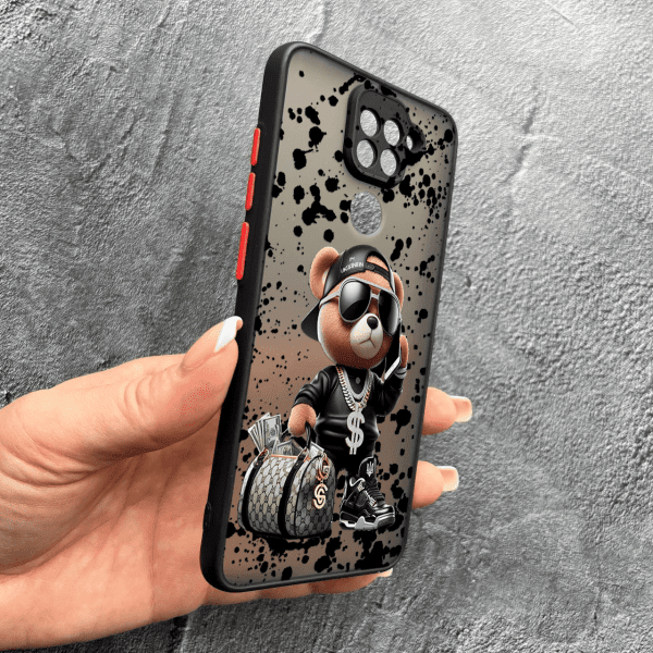 Чохол для Xiaomi Redmi Note 9 / Redmi 10X з захистом камери з ведмедиком Тедді