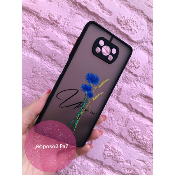 Чохол для Xiaomi Poco X3 NFC / Poco X3 Pro патріотичний з волошкою 