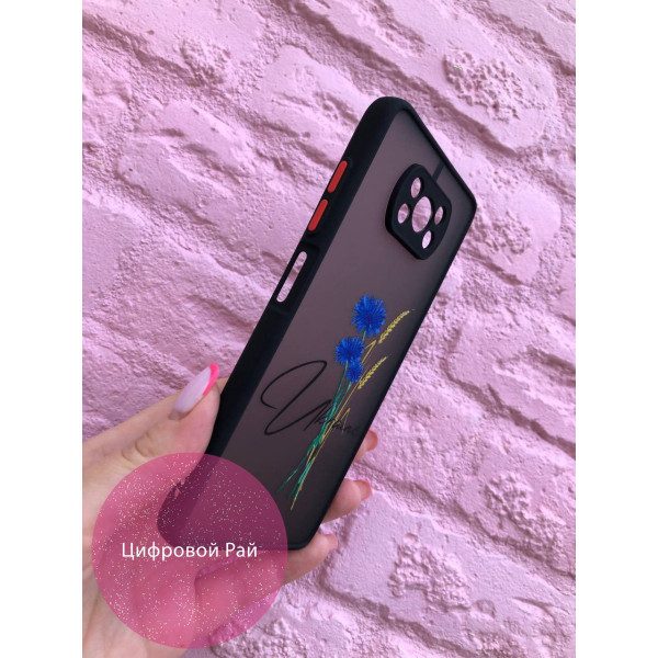 Чехол для Xiaomi Poco X3 NFC / Poco X3 Pro патриотический с волошкой