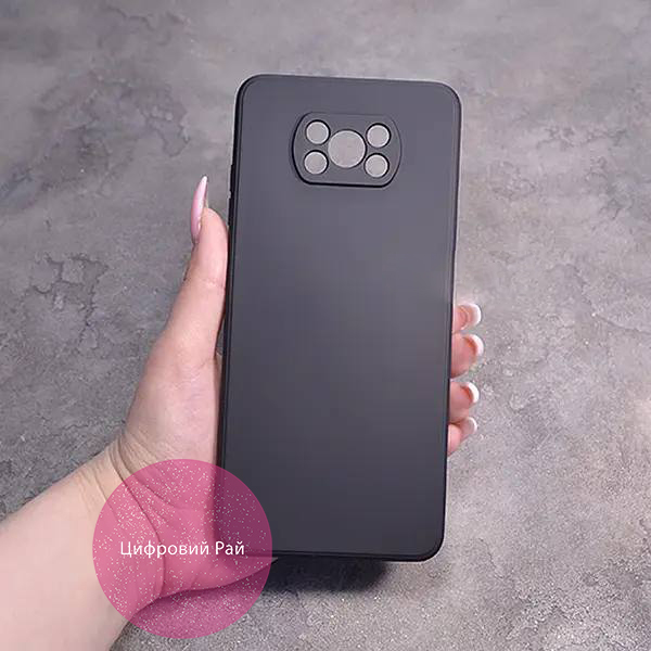 Однотонний чохол для Xiaomi Poco X3 NFC / Poco X3 Pro з soft-touch покриттям і мікрофіброю всередині