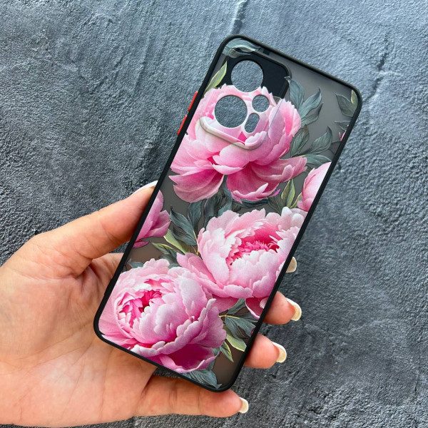 Чехол для Xiaomi Poco X4 GT пионы крупные