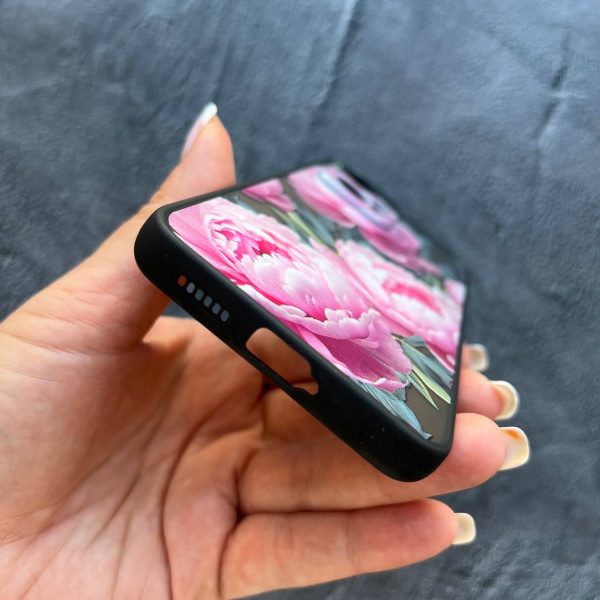 Чехол для Xiaomi Poco X4 GT пионы крупные
