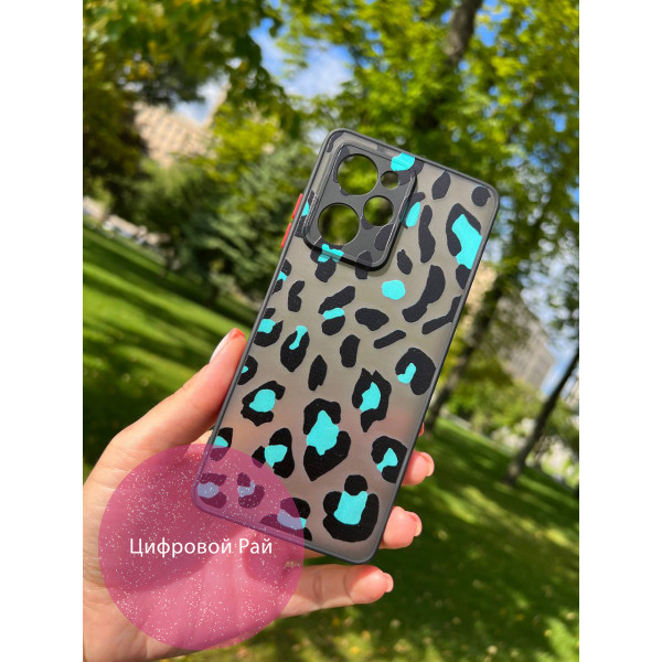 Чохол для Xiaomi Poco X5 Pro 5G леопард м’ятний