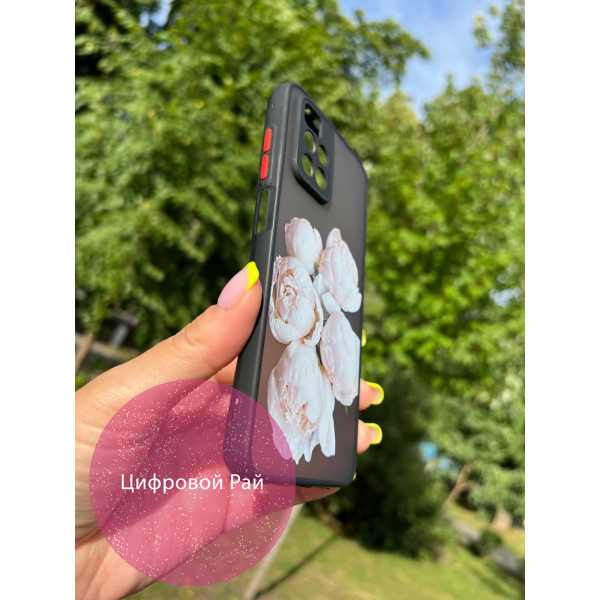 Чохол для Xiaomi Redmi 10 білі півонії