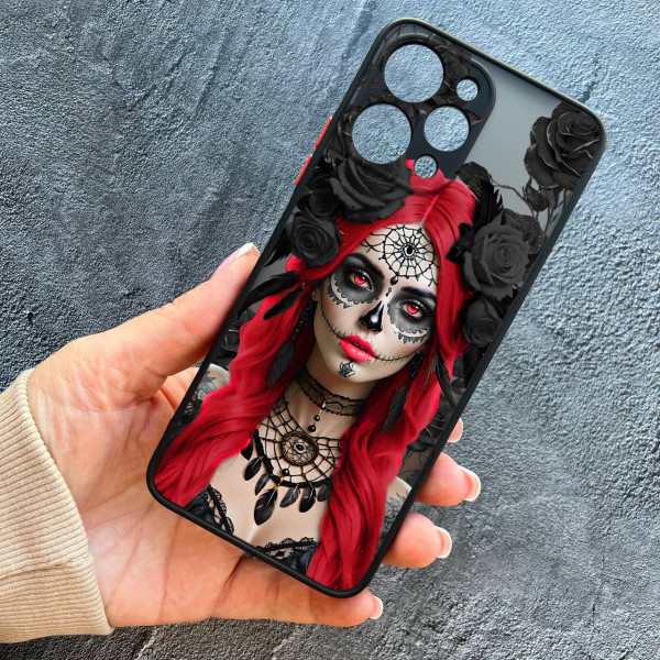 Чохол для Xiaomi Redmi 12 Санта-Муерте у трояндах