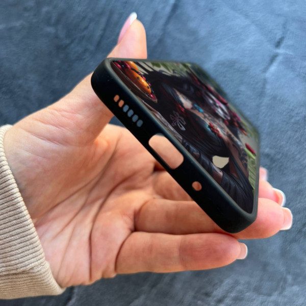 Чехол для Xiaomi Redmi 12 Санта-Муэрте с листьями