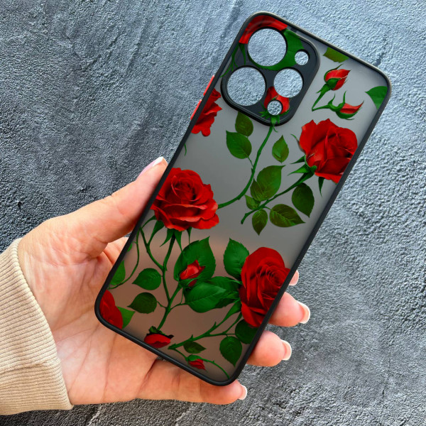 Чохол для Xiaomi Redmi 12 червоні троянди