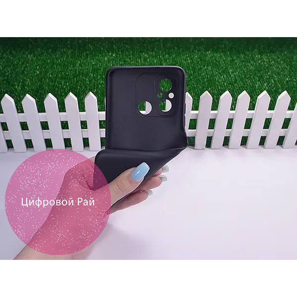 Чохол для Xiaomi Redmi 12C чорний силікон