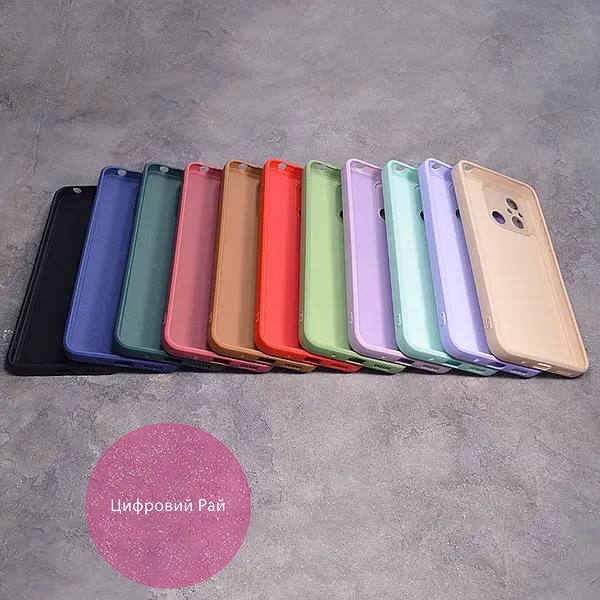 Однотонний чохол для Xiaomi Redmi 12C з soft-touch покриттям і мікрофіброю всередині