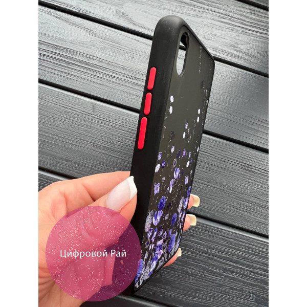 Чехол для Xiaomi Redmi 7A с голубыми цветочками