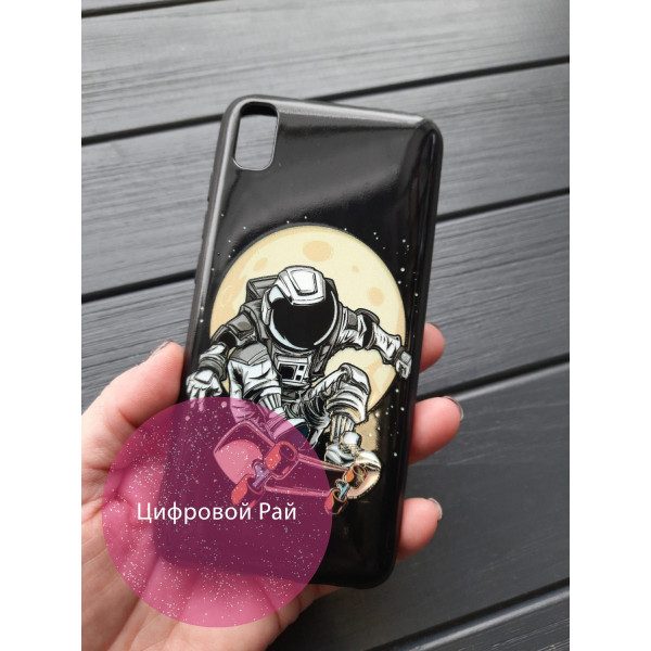 Чохол для Xiaomi Redmi 7A силіконовий чохол із принтом космонавт