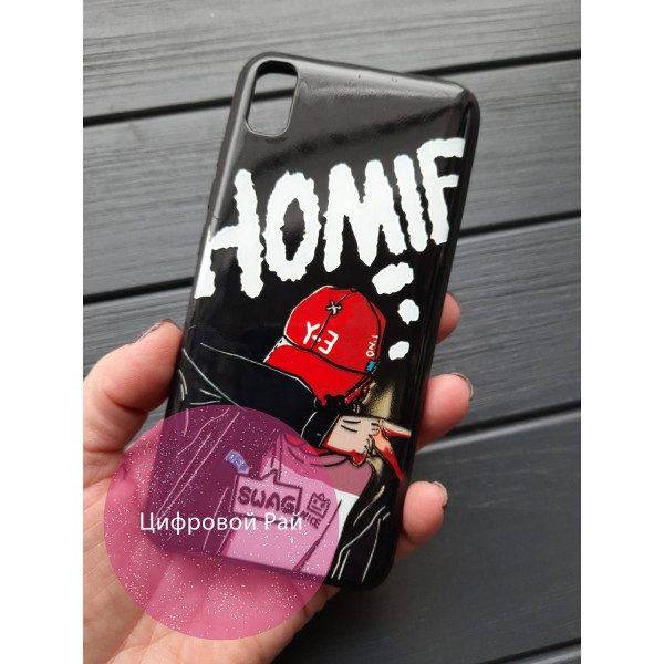 Чехол для Xiaomi Redmi 7A силиконовый чехол с принтом homie