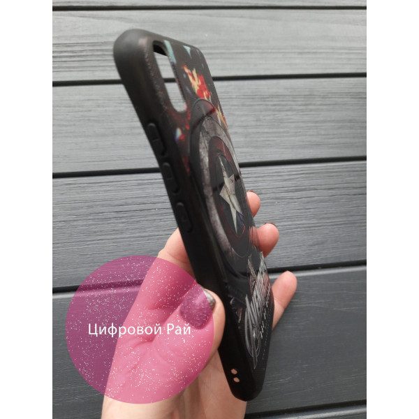 Чехол для Xiaomi Redmi 7A силиконовый чехол с принтом лого Мстители
