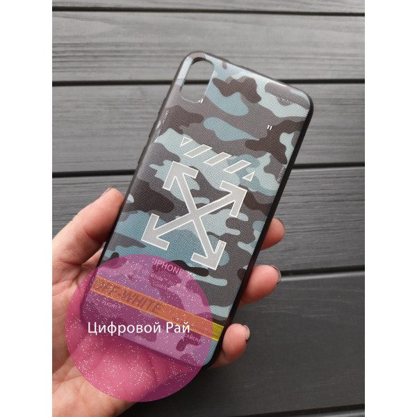 Чехол для Xiaomi Redmi 7A силиконовый чехол с принтом Off-White