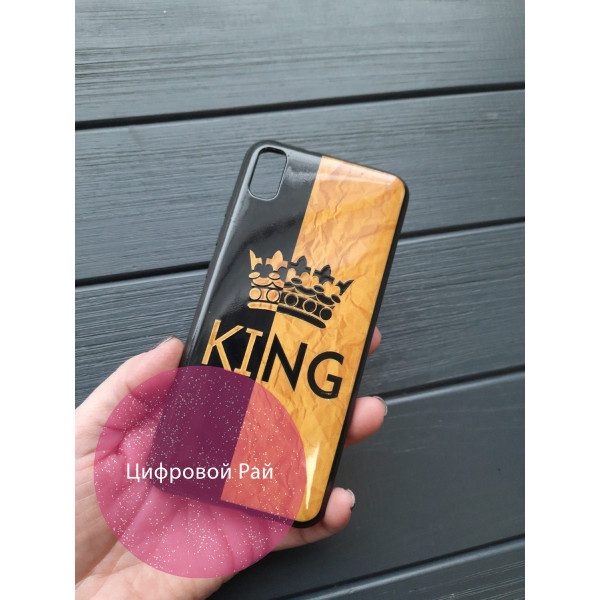Чехол для Xiaomi Redmi 7A силиконовый чехол с принтом king