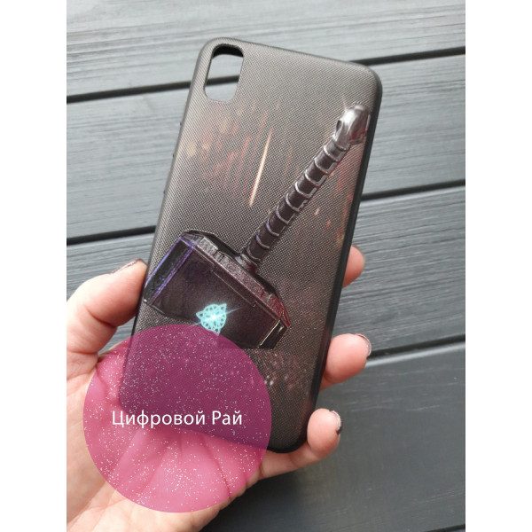 Чехол для Xiaomi Redmi 7A силиконовый чехол с принтом молот Тора