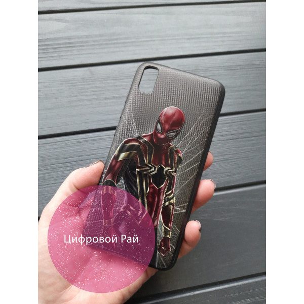 Чехол для Xiaomi Redmi 7A силиконовый чехол с принтом Человек-Паук