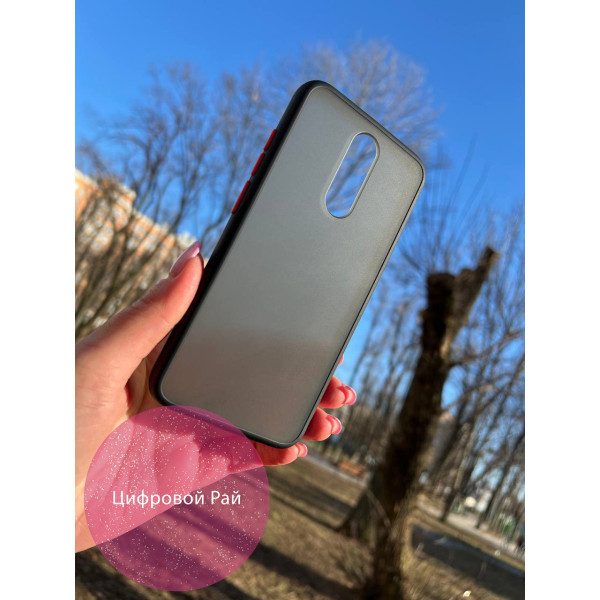 Чехол для Xiaomi Redmi 8 матовый пластик без дизайна