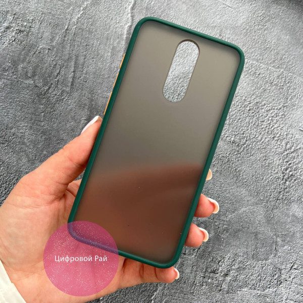 Чехол для Xiaomi Redmi 8 матовый пластик без дизайна