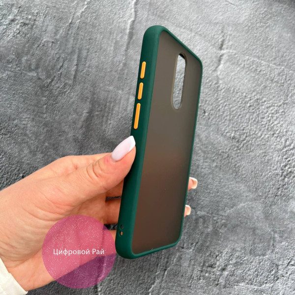 Чехол для Xiaomi Redmi 8 матовый пластик без дизайна