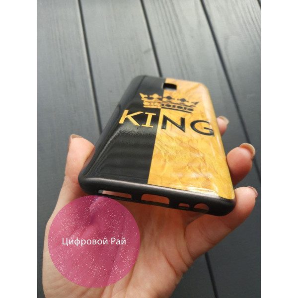 Чехол для Xiaomi Redmi 8a силиконовый чехол с принтом king