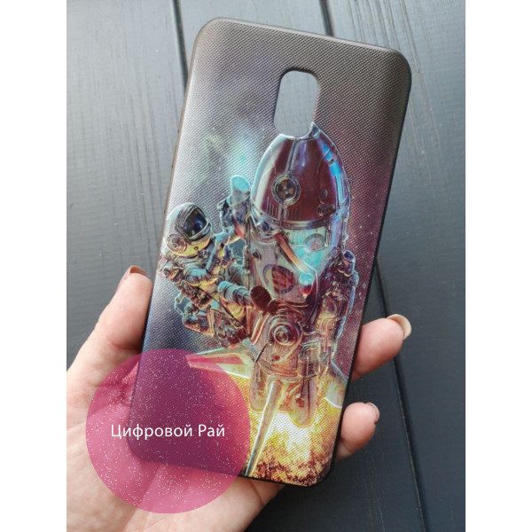 Чехол для Xiaomi Redmi 8a силиконовый чехол с принтом Ракета