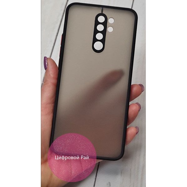 Чехол для Xiaomi Redmi 9 матовый пластик без дизайна