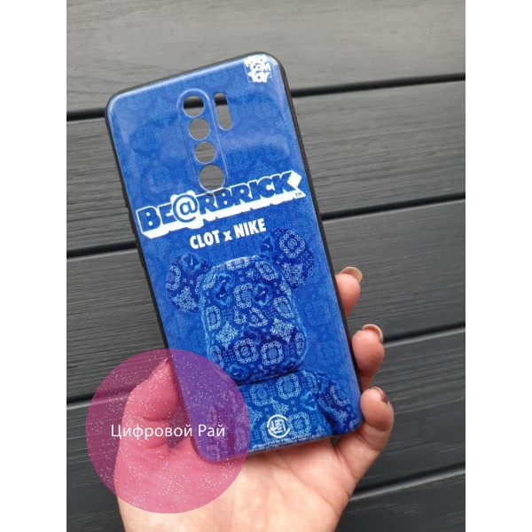Чехол для Xiaomi Redmi 9 силиконовый чехол с принтом Bearbrick