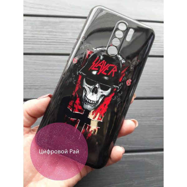 Чехол для Xiaomi Redmi 9 силиконовый чехол с принтом скелет