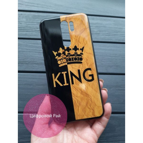Чехол для Xiaomi Redmi 9 силиконовый чехол с принтом king