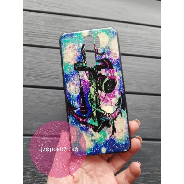 Чехол для Xiaomi Redmi 9 силиконовый чехол с принтом якорь