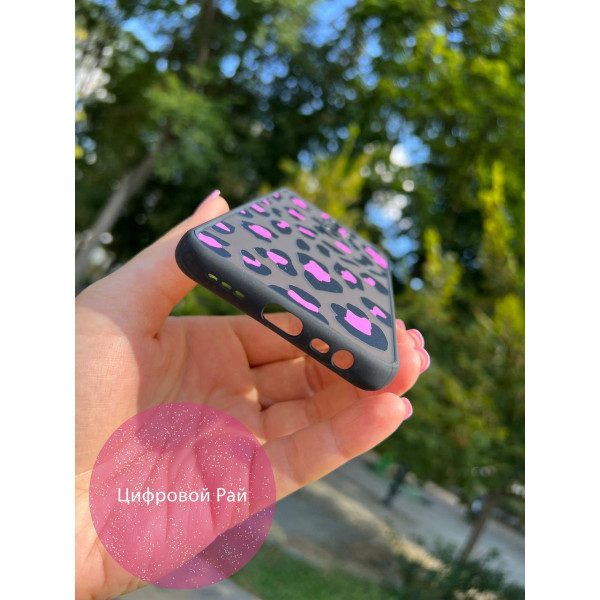 Чехол для Xiaomi Redmi 9 леопард розовый