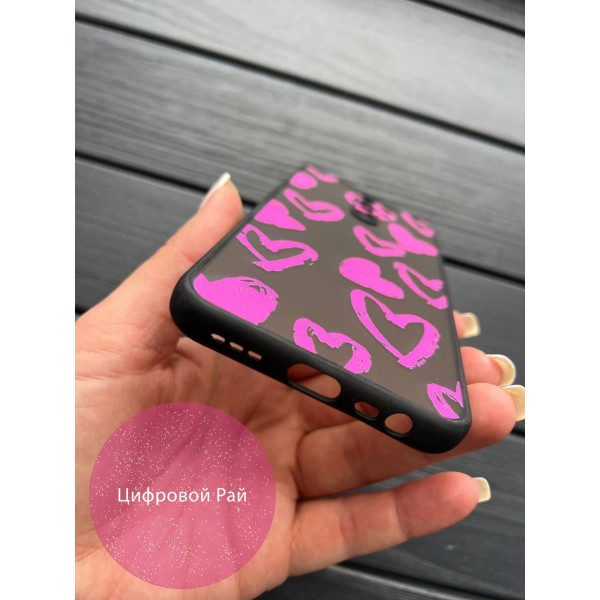 Чехол для Xiaomi Redmi 9 розовые сердечки