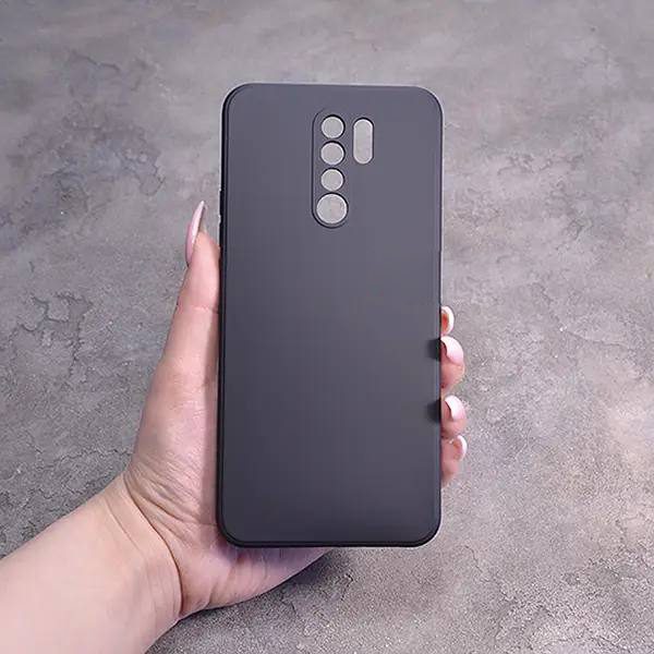 Однотонный чехол для Xiaomi Redmi 9 с soft-touch покрытием и микрофиброй внутри
