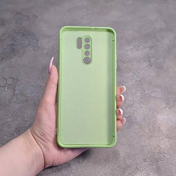 Однотонный чехол для Xiaomi Redmi 9 с soft-touch покрытием и микрофиброй внутри