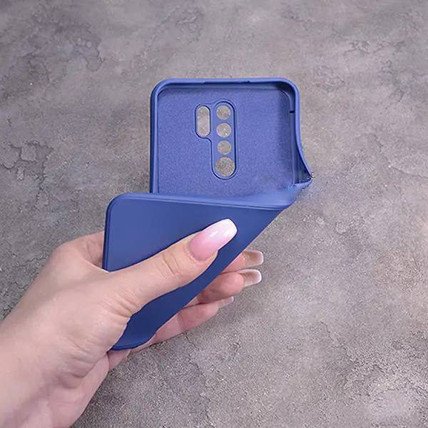 Однотонный чехол для Xiaomi Redmi 9 с soft-touch покрытием и микрофиброй внутри