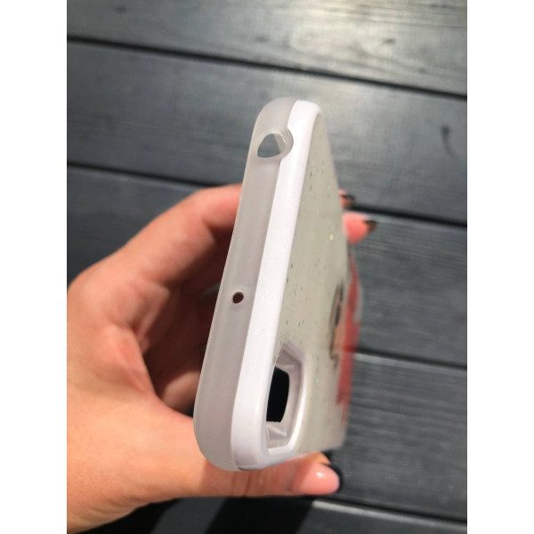 Чехол для Xiaomi Redmi 9A Акриловый чехол с блестками девушка в красном платье