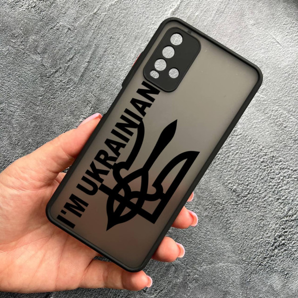 Чохол для Xiaomi Redmi 9T патріотичний з захистом камери I`m Ukrainian