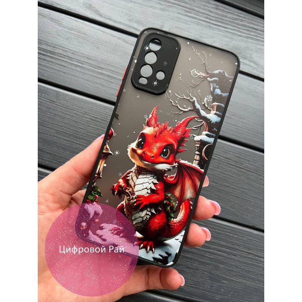 Чохол для Xiaomi Redmi 9T новорічний дракончик
