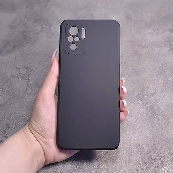 Однотонный чехол для Xiaomi Redmi Note 10 4G / Note 10s / Xiaomi Poco M5s с soft-touch покрытием и микрофиброй внутри