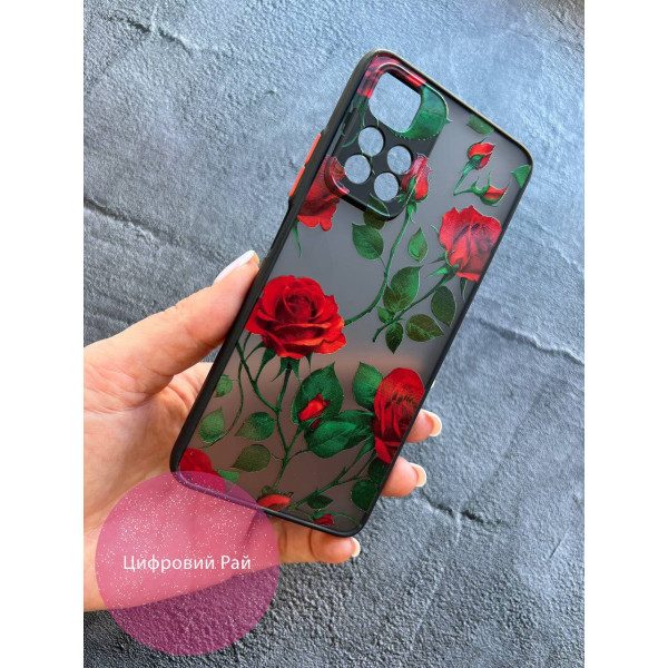 Чехол для Xiaomi Redmi Note 11 Pro Plus 5G красные розы