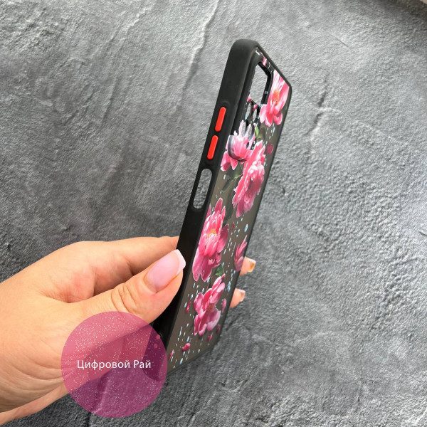 Чохол для Xiaomi Redmi Note 11 Pro / Redmi Note 12 Pro 4G півонії з дощем 