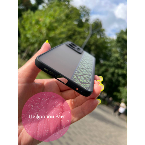 Чохол для Xiaomi Redmi Note 12 4G вишивка зелена 