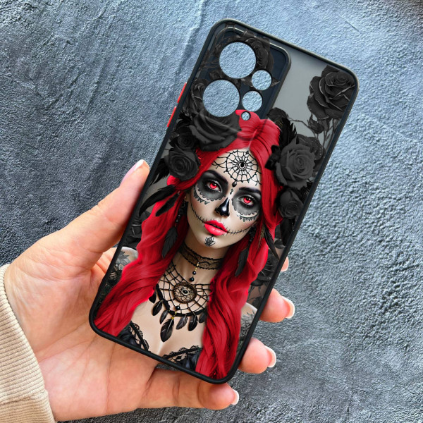 Чохол для Xiaomi Redmi Note 12 4G Санта-Муерте у трояндах