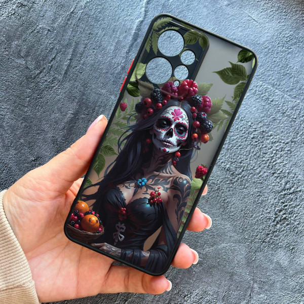 Чохол для Xiaomi Redmi Note 12 4G Санта-Муерте з листями