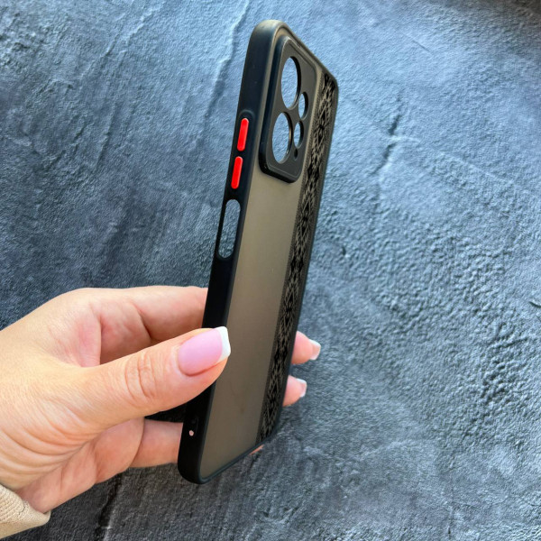 Чохол для Xiaomi Redmi Note 12 4G вишиванка чорна оригінальна