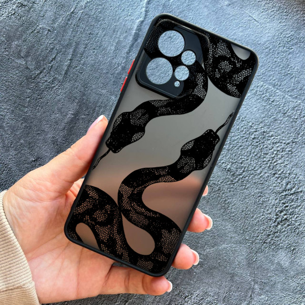 Чохол для Xiaomi Redmi Note 12 4G змія чорна
