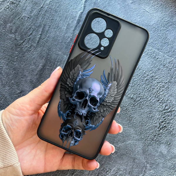 Чохол для Xiaomi Redmi Note 12 4G череп з крилами