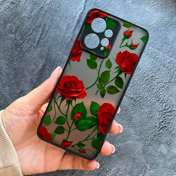 Чохол для Xiaomi Redmi Note 12 4G червоні троянди